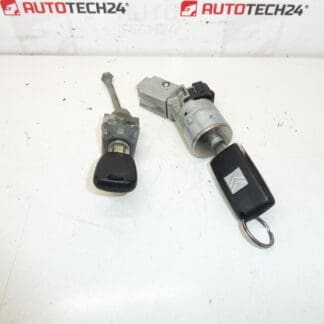 Set von Schlössern und 2 Tasten Citroën Peugeot 4162KF 4162KC